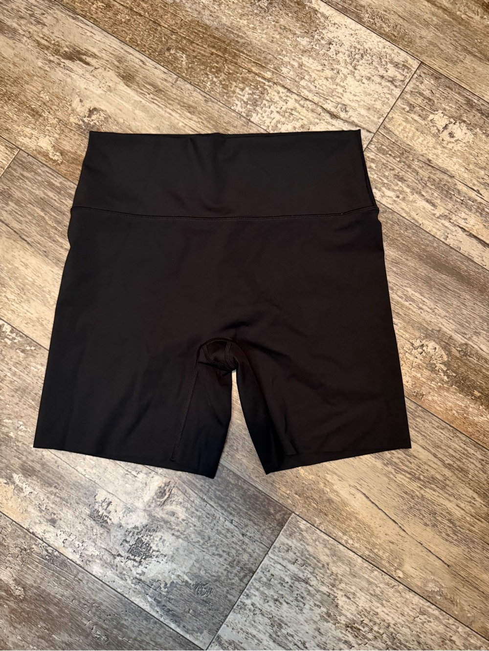 Aerie High-Waist Black Performance Bike Shorts